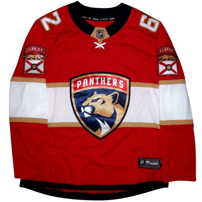 Brandon Montour autographed Florida Panthers red Fanatics Breakaway jersey #62