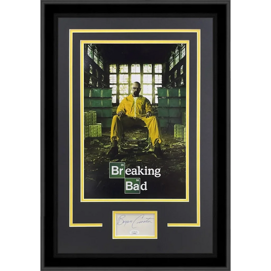 Breaking Bad deluxe framed poster with Bryan Cranston autograph