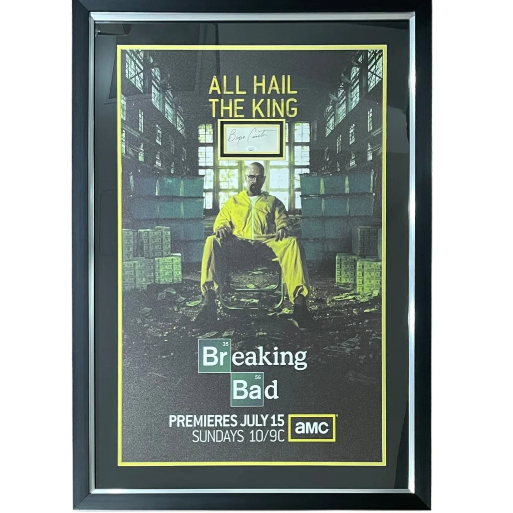 Deluxe framed Breaking Bad poster with Bryan Cranston autograph