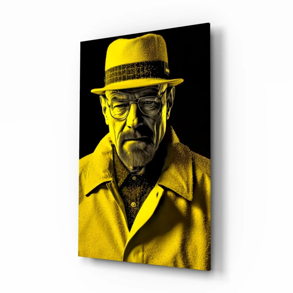 Breaking Bad yellow fedora hat in pop art wall art print