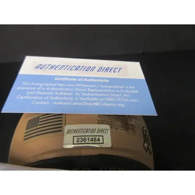 Brett Favre signed mini helmet with certificate of authenticity and unique serial number
