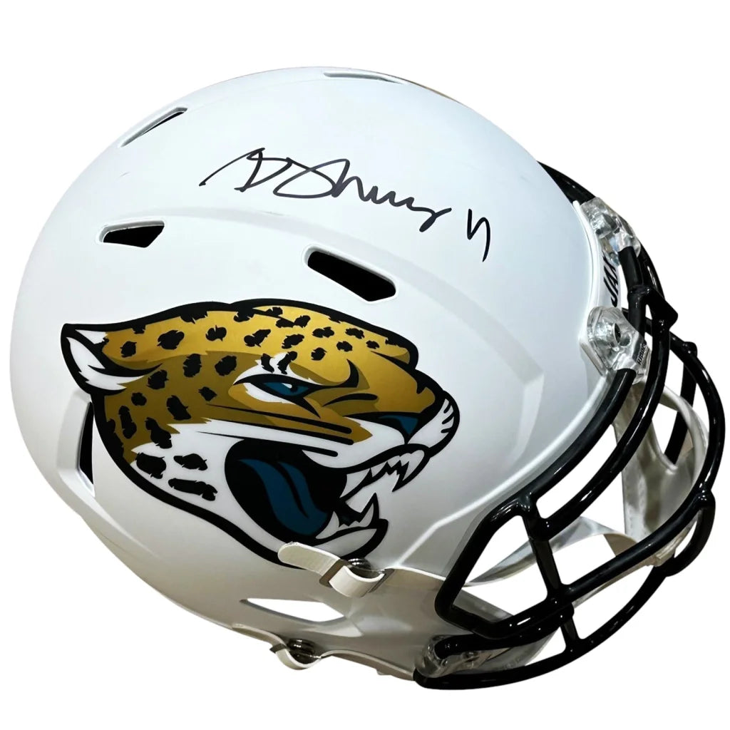 Brian Thomas autographed Jacksonville Jaguars white helmet with jaguar logo