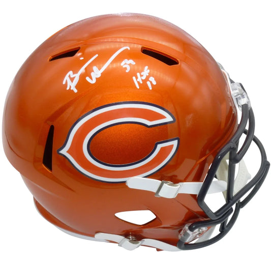 Brian Urlacher autographed Flash alternate replica helmet