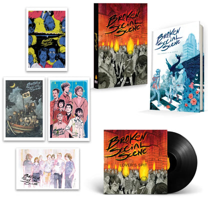 Broken Social Scene vinyl record collection in deluxe graphic novel