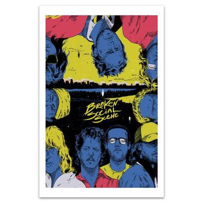 Vibrant Broken Social Scene poster in deluxe graphic novel with vinyl