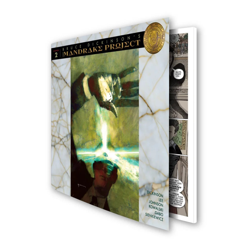 Comic book with marbled cover from Bruce Dickinson Mandrake Project Limited Edition Set