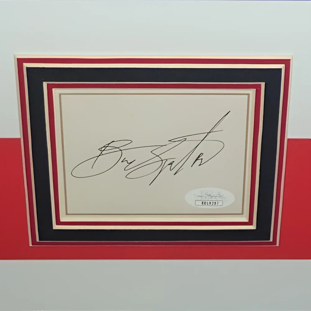 Deluxe framed Bruce Springsteen Born in the USA concert poster with autograph