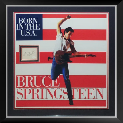 Deluxe framed Bruce Springsteen Born concert poster with autograph