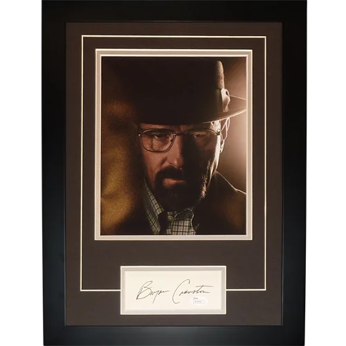 Bryan Cranston autographed Walter White signature series frame