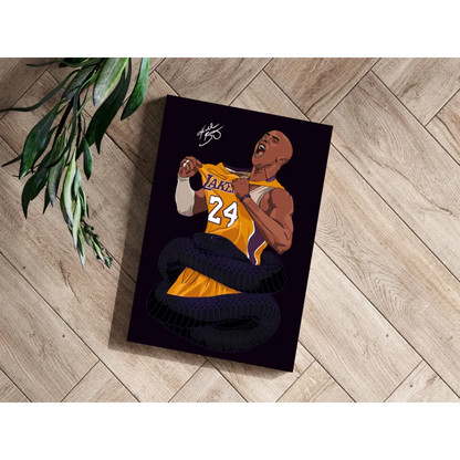 Kobe Bryant Mamba Insigne Aluminum Prints Lakers Legend Wall Art | Modern Wall Art Decor | vintageantiquesgifts.com