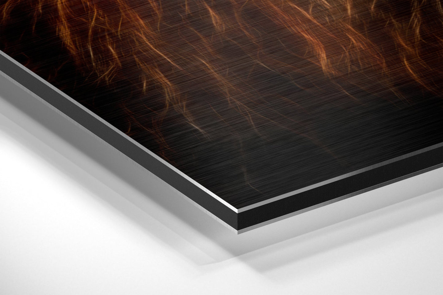 Fiery Mane Lion Starry Sunset Brushed Aluminium Dibond Wall Art