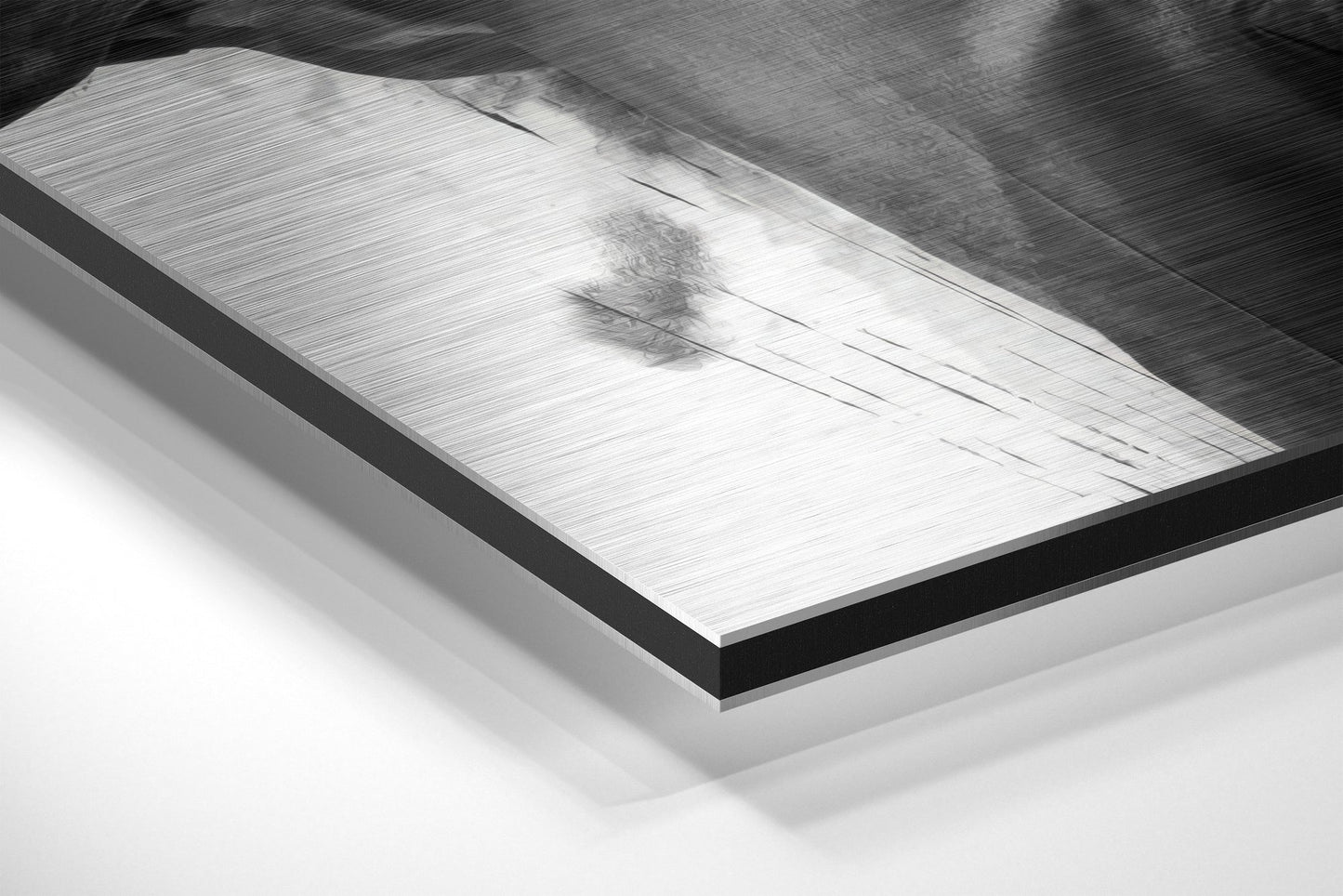 Ink Splash Suited Gunman Brushed Aluminium Dibond Wall Art