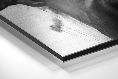 Ink Splash Suited Gunman Brushed Aluminium Dibond Wall Art