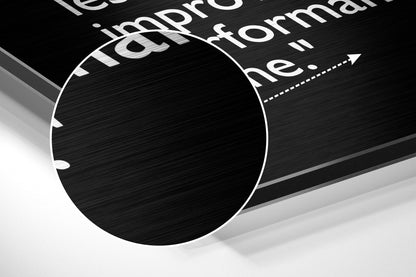Words of a Civil Rights Leader Brushed Aluminium Dibond Wall Art