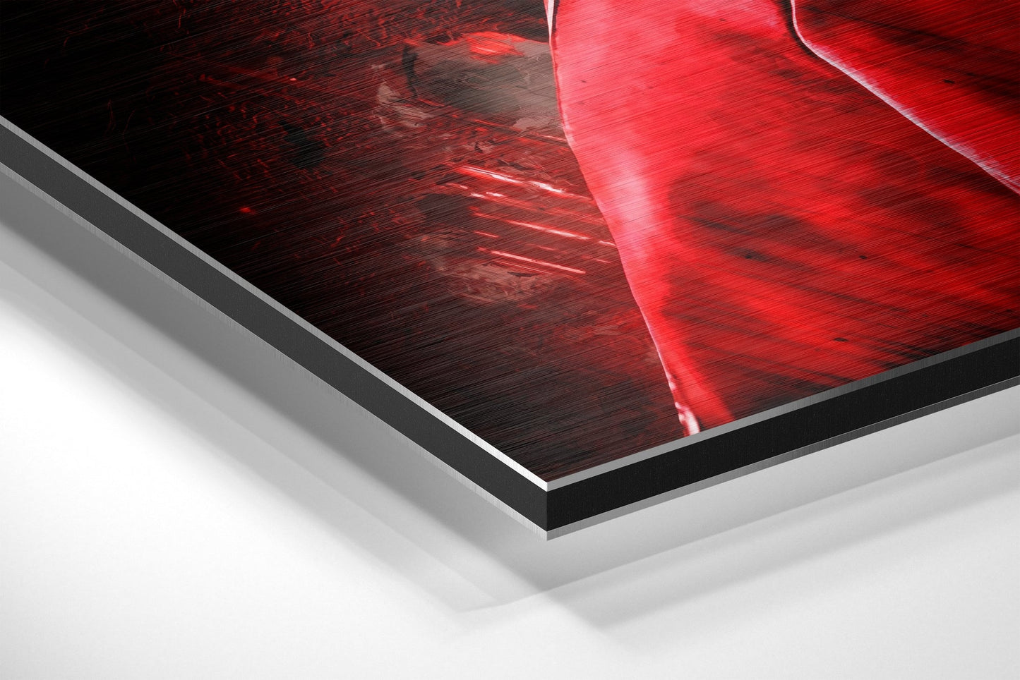 Red Jacket Gold Chains Rapper Brushed Aluminium Dibond Wall Art