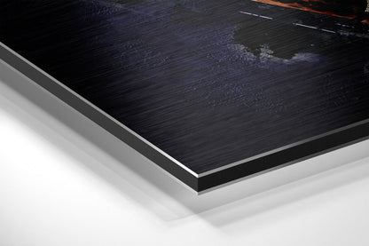 White Splash Purple 23 Jersey Back Brushed Aluminium Dibond Wall Art