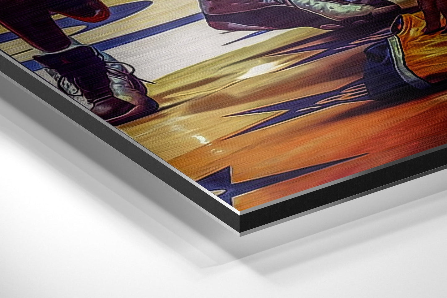 Basketball Legend Tribute Brushed Aluminium Dibond Wall Art