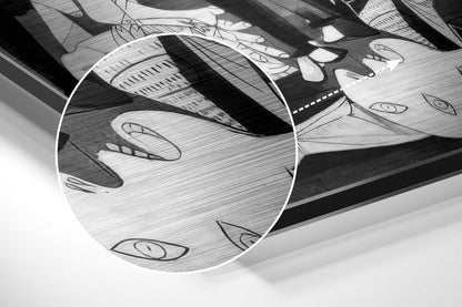 Cubist Anti-War Mural Brushed Aluminium Dibond Wall Art