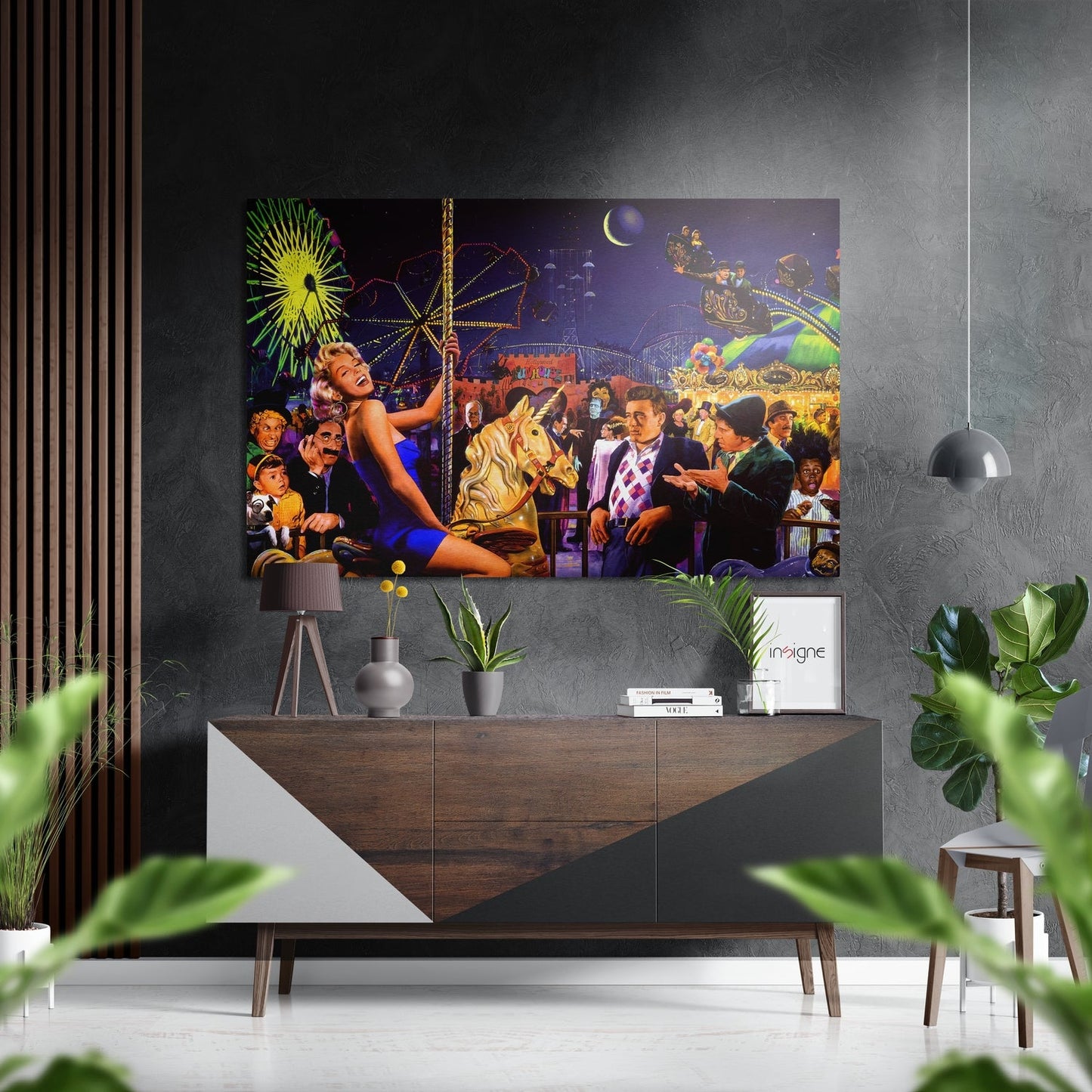 Starlet at Amuse Park Brushed Aluminium Dibond Wall Art