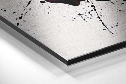 Graffiti Painted Hands Holding Brushed Aluminium Dibond Wall Art