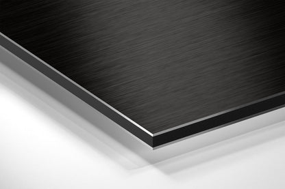 Halftone Dotted White Brain Brushed Aluminium Dibond Wall Art