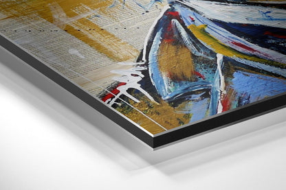 Silent Movie Tramp Brushed Aluminium Dibond Wall Art