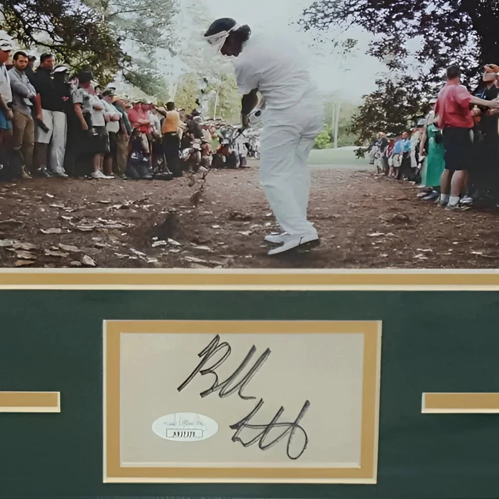 Bubba Watson autographed Masters Championship Signature Series golf club frame