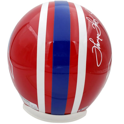 Buffalo Bills Jim Kelly autographed red white blue replica helmet