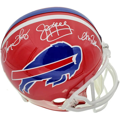 Buffalo Bills replica helmet autographed by Jim Kelly