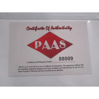 Certificate of authenticity with red diamond logo for Buffalo Bills signed autographed 8x10 photo