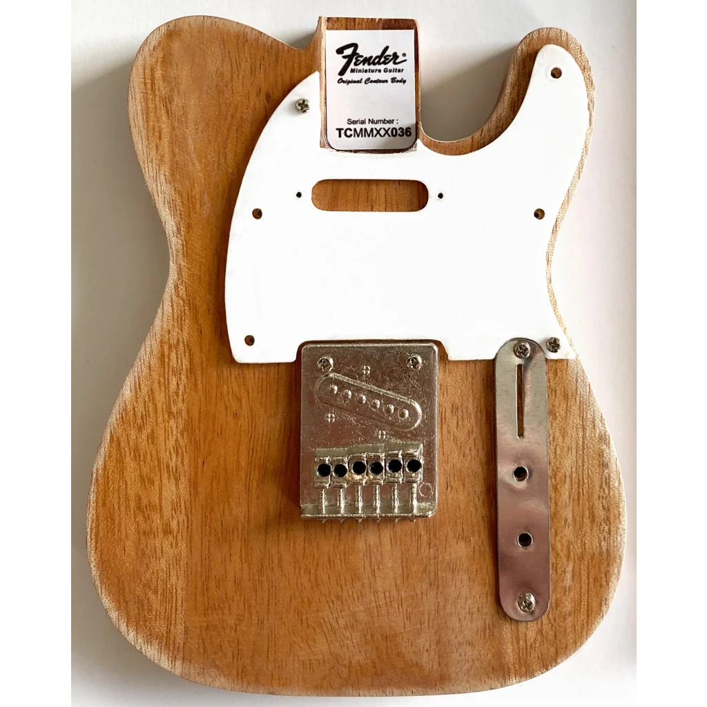 Axe Heaven Fender Telecaster mini guitar kit body in natural wood