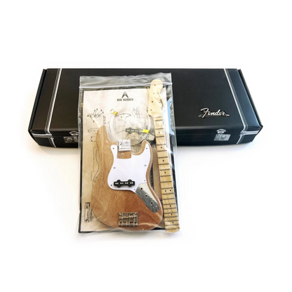 White Fender Stratocaster mini guitar kit by Axe Heaven® with maple neck