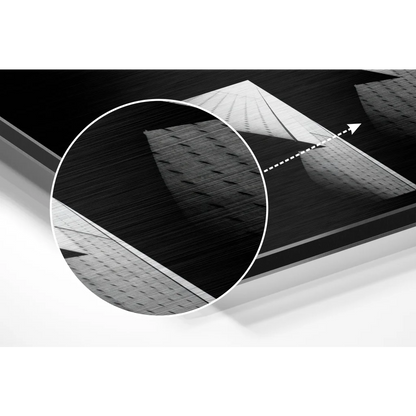 Stunning Geometric Brushed Aluminium Dibond Wall Art Print | Modern Wall Art Decor | vintageantiquesgifts.com