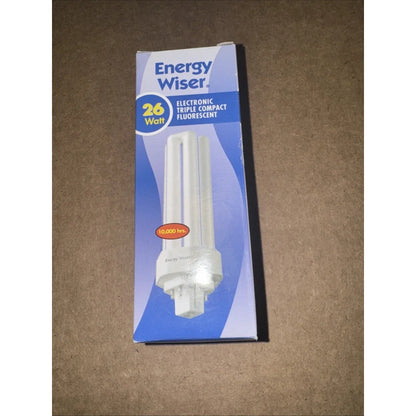 Bulbrite CF26T841/E CFL 26W T4 triple tube 4100K cool white bulb in packaging