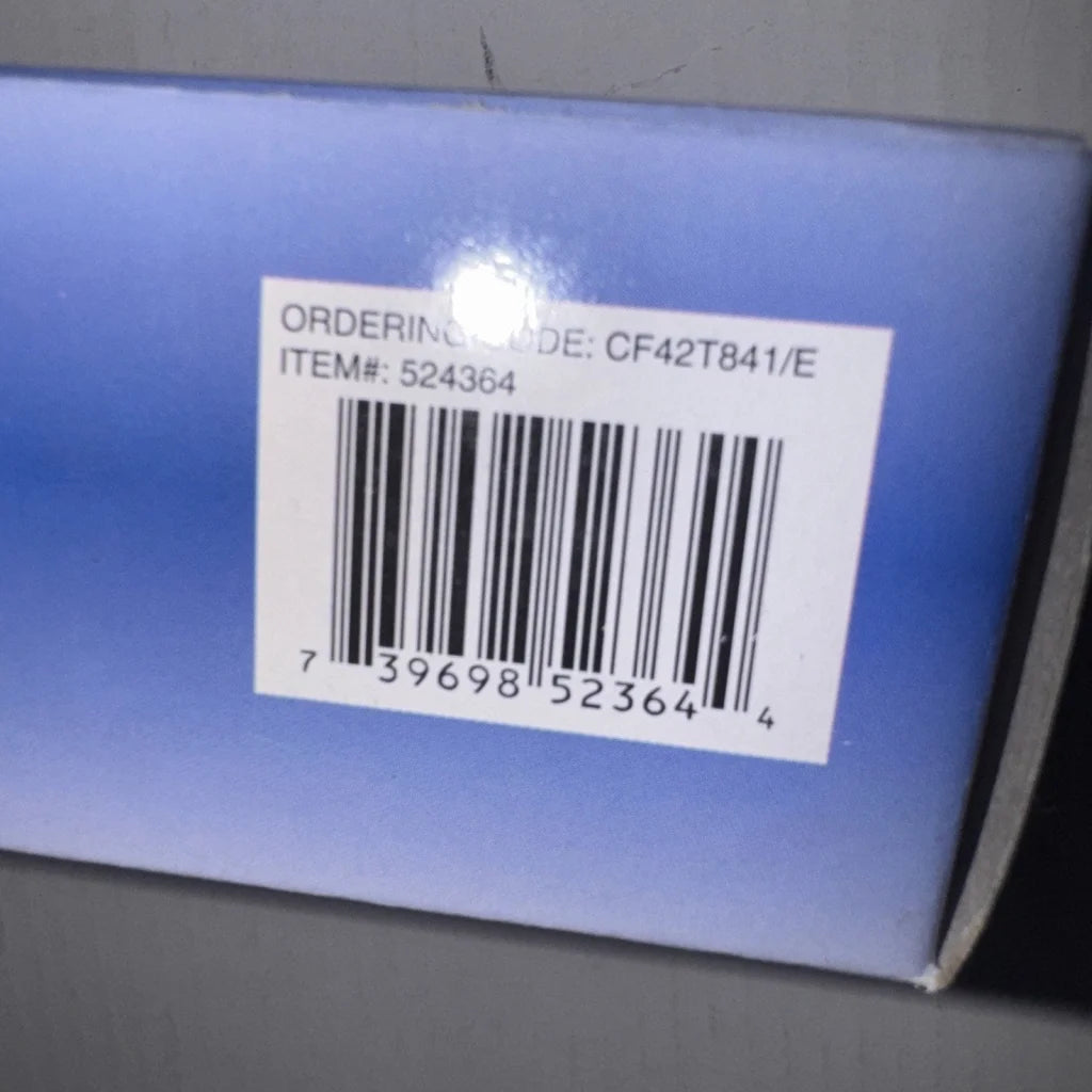 Bulbrite CF42T835/E 42W dimmable triple 4-pin CFL in blue box with barcode