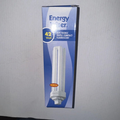 Bulbrite CF42T835/E 42W dimmable triple 4-pin CFL bulb in white packaging