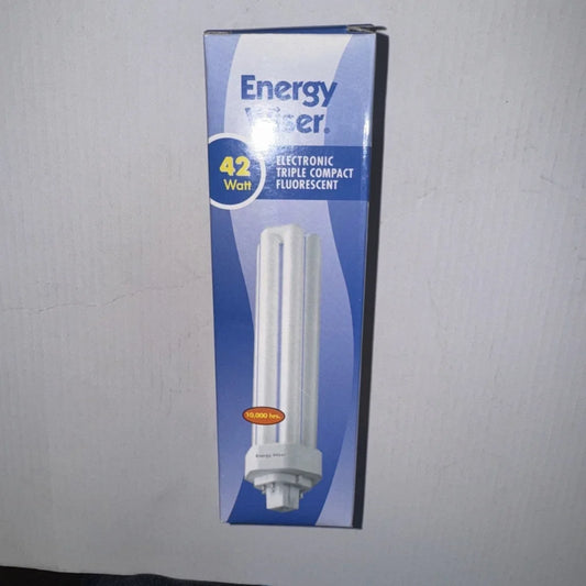 Bulbrite CF42T835/E 42W dimmable triple 4-pin CFL bulb in white packaging