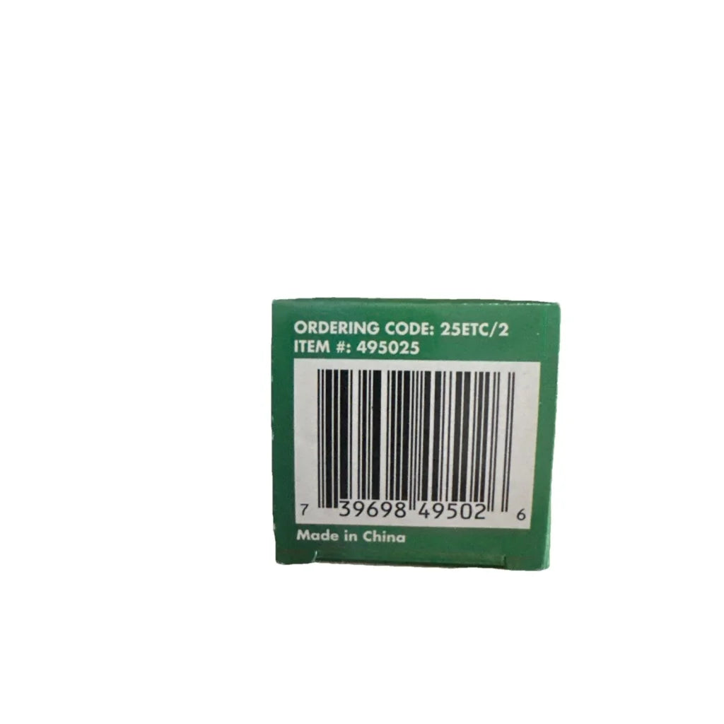 Bulbrite chandelier 25W 120V clear torpedo standard base in green box