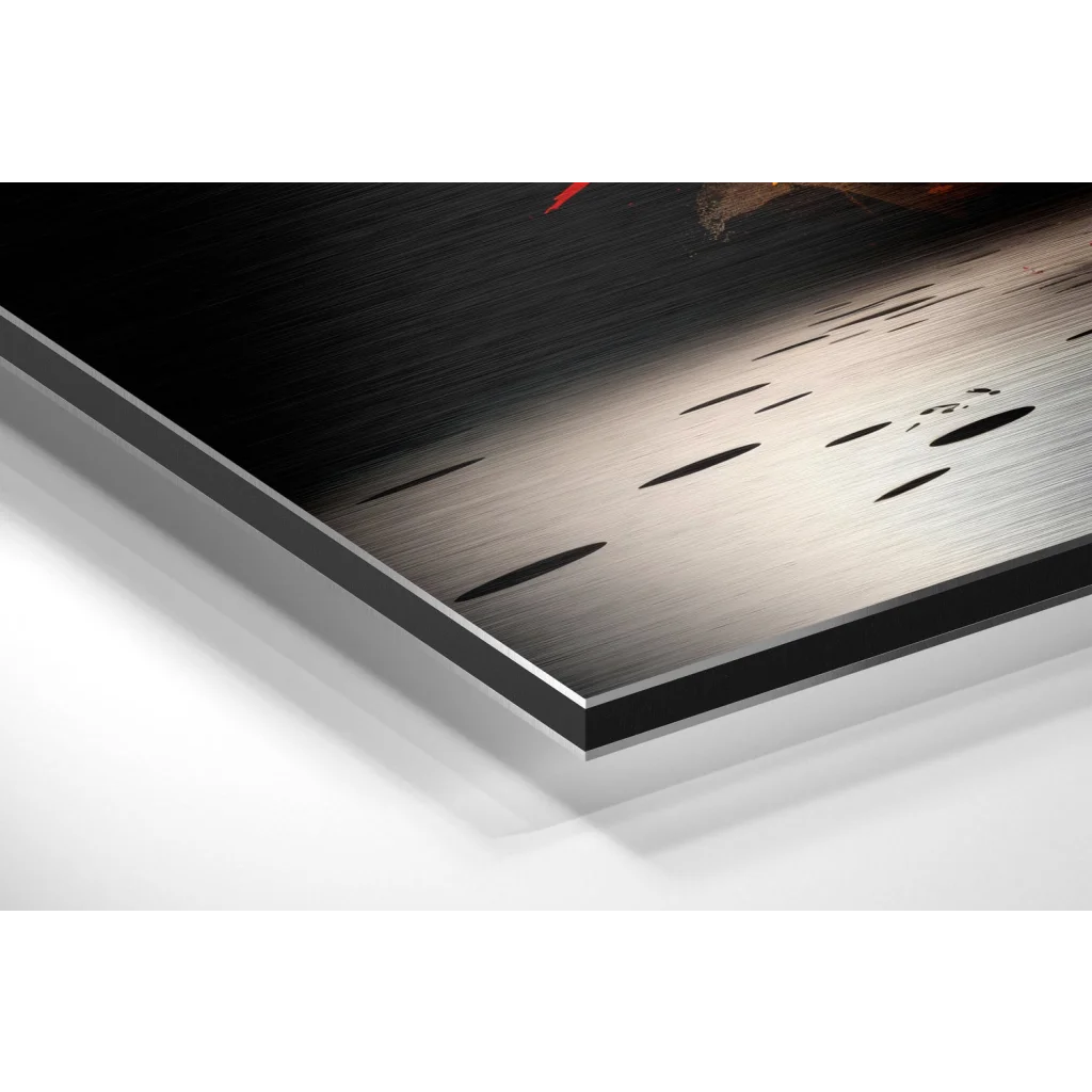 Bull Brushed Aluminum Dibond Wall Art