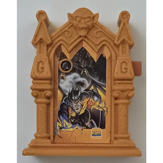 Vintage Burger King Kids Club yellow gothic castle toy with Batman figure
