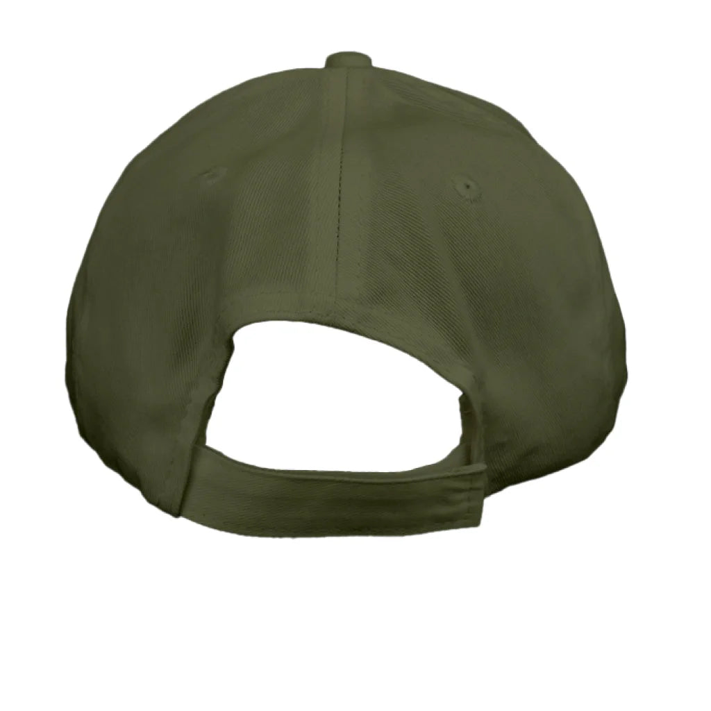 Olive green Burris Comics Classic Six Panel Twill Cap with mesh back