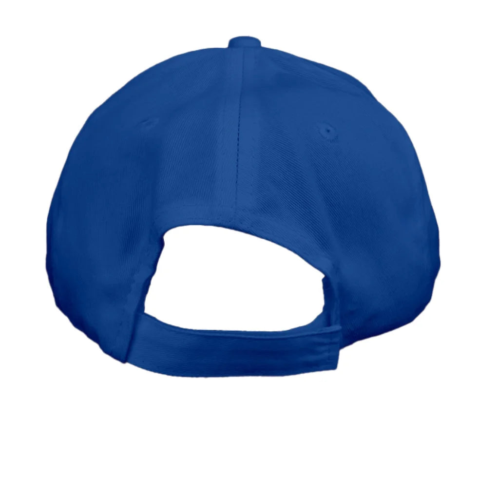 Royal blue Burris Comics Classic Six Panel Twill Cap with adjustable strap