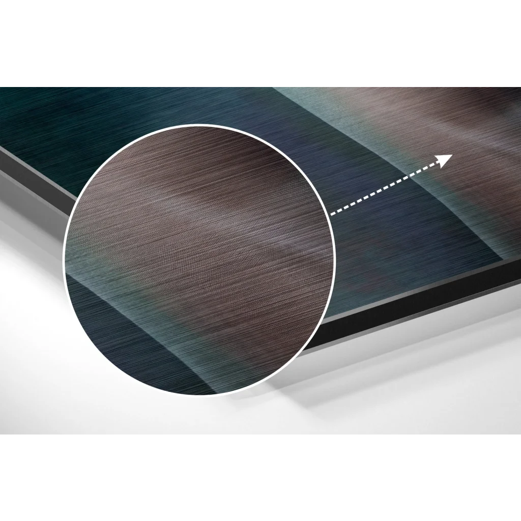 glass wall art Butterfly Eyes Brushed Aluminium Dibond Wall Art