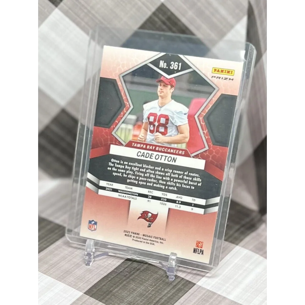 2023 Panini Mosaic Cade Otton #88 Jersey Patch at Prestige Worldwide Collectibles