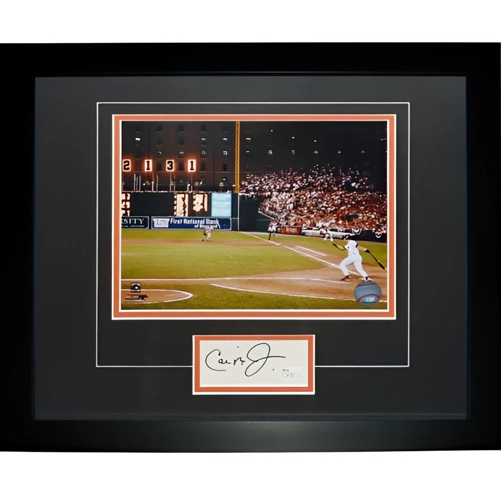 Cal Ripken Jr. autographed Orioles 2131 game signature series frame