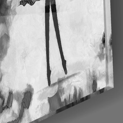 Three Panel Ballerina Sketch Glass Wall Art