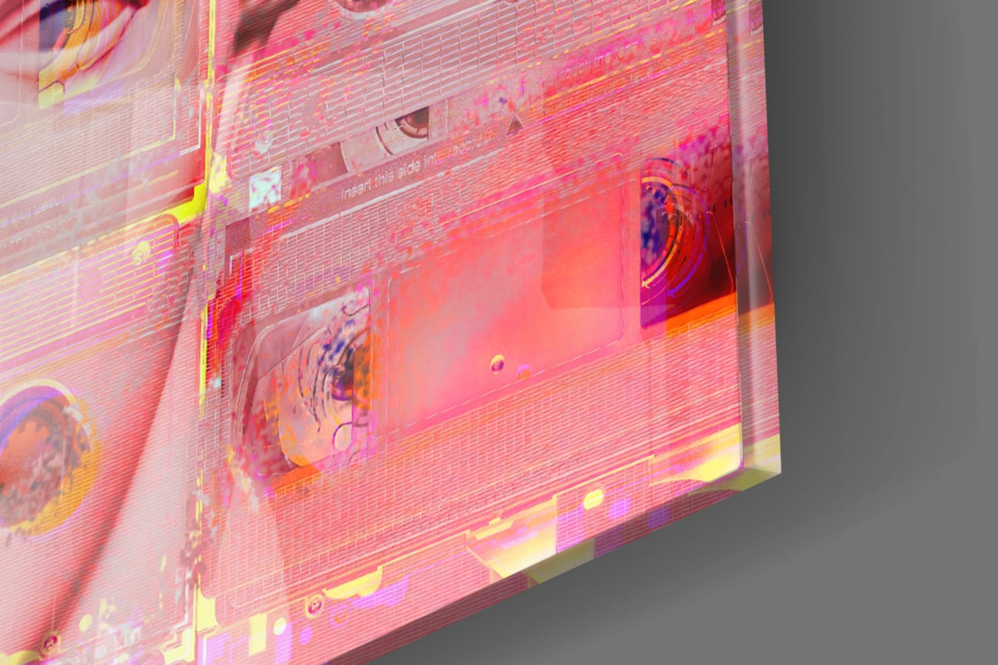 Pink Vaporwave Venus Glass Wall Art