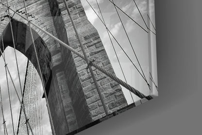 Bridge Arches Upward View Glass Wall Art