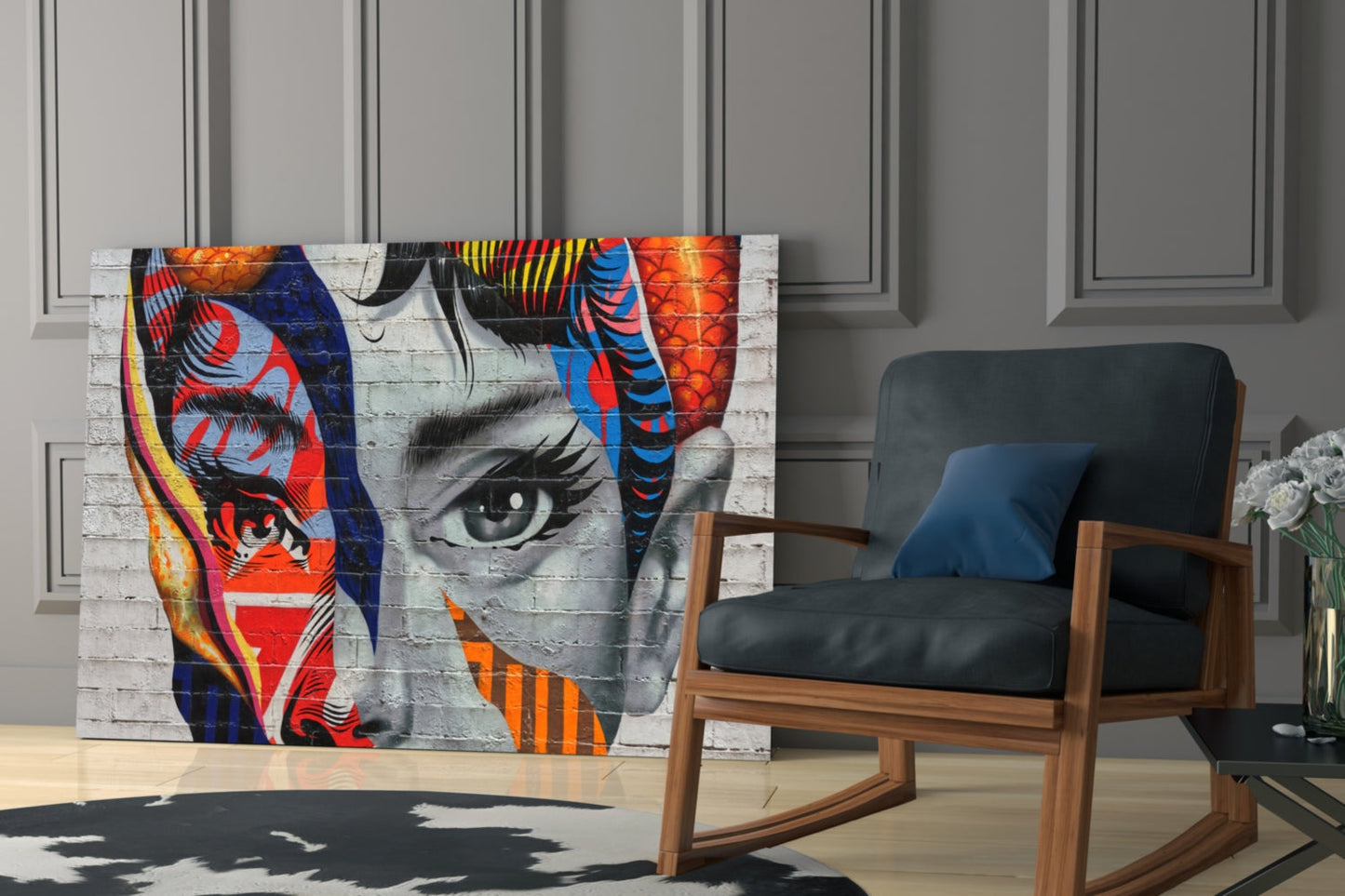 Timeless Silver-Screen Elegance Glass Art