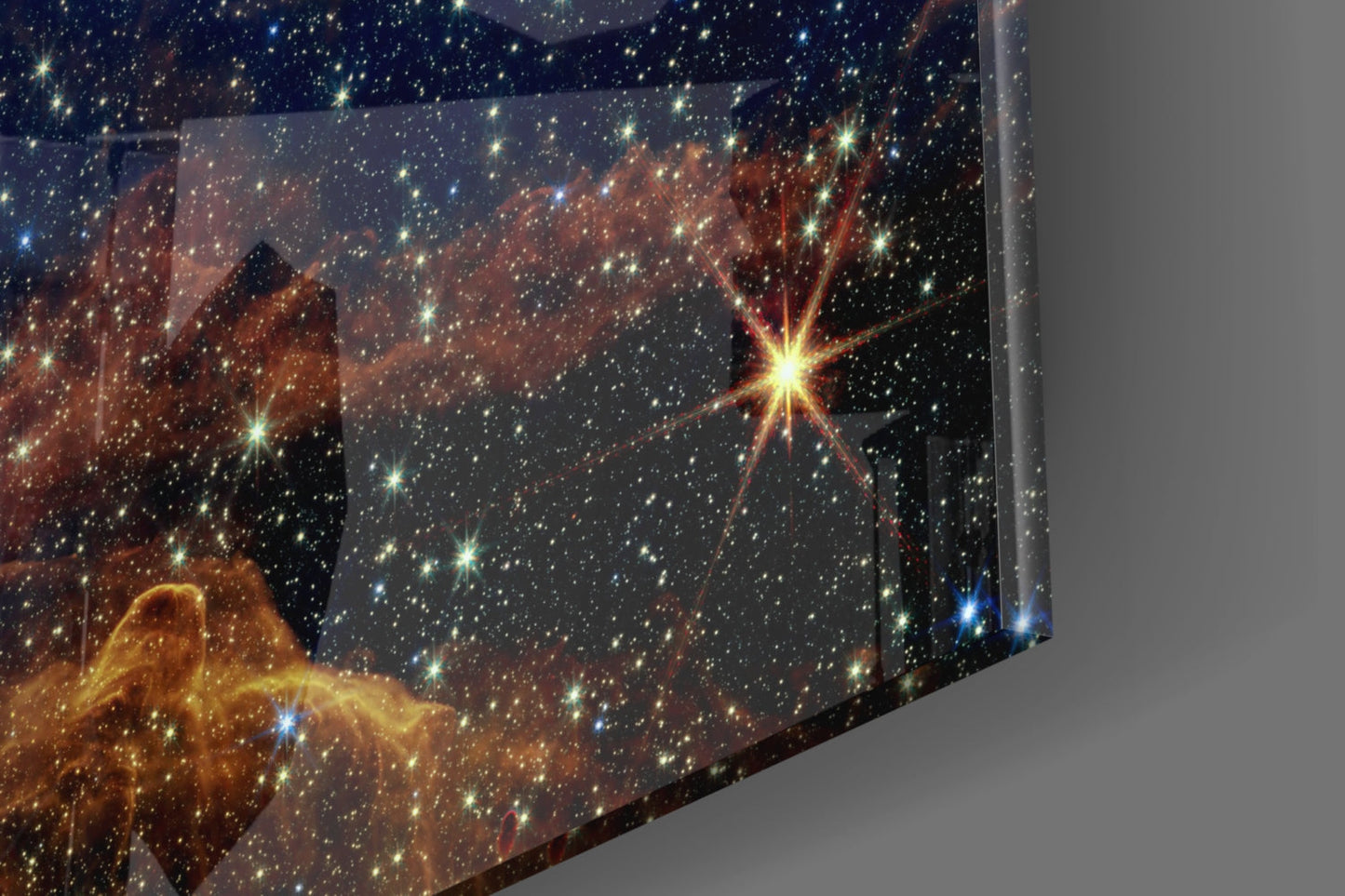 Pillars of Creation Nebula Glass Wall Art